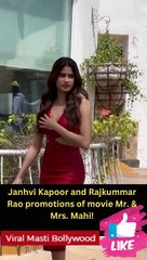 Janhvi Kapoor and Rajkummar Rao promotions of movie Mr. & Mrs. Mahi!