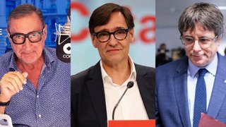 Carlos Herrera enfría la euforia de Salvador Illa (PSC-PSOE) con el ‘fantasma’ de Puigdemont