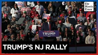 Donald Trump comes out swinging at New Jersey rally ahead of crunch week in court
