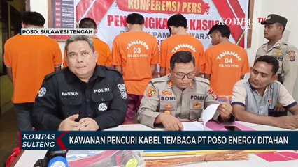 Kawanan Pencuri Kabel Tembaga PT Poso Energy Ditahan