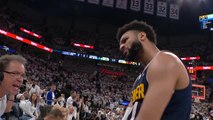 Murray stares down commentator Kevin Harlan after beating the buzzer from half court