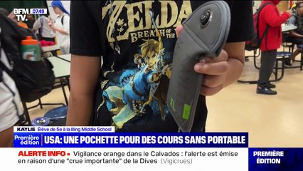 Dans un  collège du Connecticut, cette pochette magnétique verrouille les portables des élèves