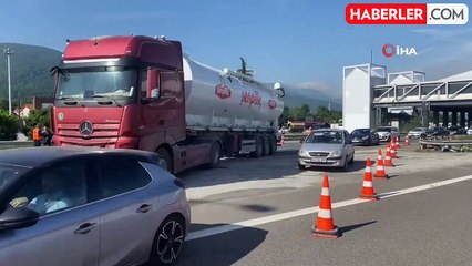 Düzce-Kaynaşlı Arası Otoyol Trafiğe Kapandı