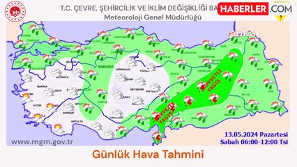 16 İlde Kuvvetli Yağış Bekleniyor