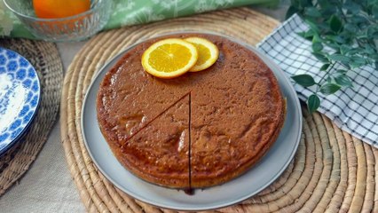 Tarta de flan con bizcocho de chocolate