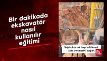 Bir dakikada ekskavatör nasıl kullanılır eğitimi