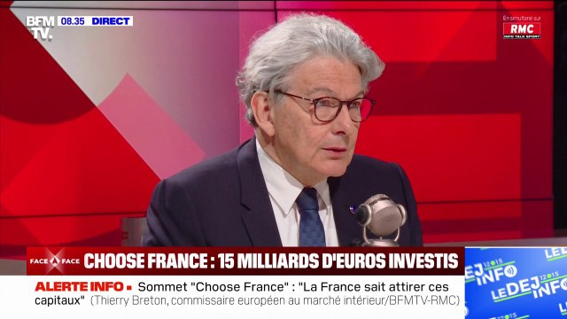 Nous sommes aujourd'hui dans une compétition mondiale qui n'a jamais été aussi féroce , analyse Thierry Breton, qui estime que seule l'Europe peut faire le poids face aux États-Unis et à la Chine