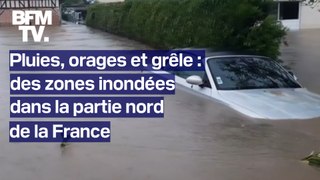 Pluies, orages et grêle: des zones inondées dans la partie nord de la France