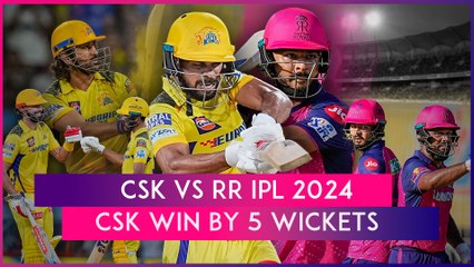 下载视频: CSK vs RR IPL 2024 Stat Highlights: Chennai Super Kings Beat Rajasthan Royals By Five Wickets