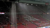 Water pours from Old Trafford roof as Jim Ratcliffe watches Manchester United