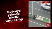 Mudanya yolunda alkollü yaya paniği