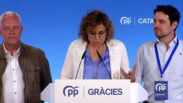 Dolors Montserrat (PP) ante el avance del escrutinio: El PP ha vuelto