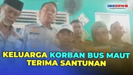Keluarga Korban Kecelakaan Bus Rombongan SMK Lingga Kencana Terima Santunan Rp60 Juta