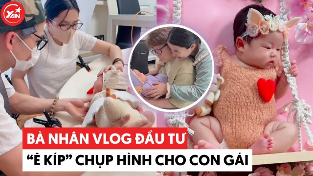 Bà Nhân Vlog đầu tư ê kíp chụp hình cho con gái ở Nhật