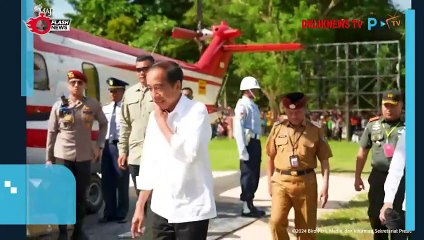 PRESIDEN JOKOWI TINJAU PELAYANAN KESEHATAN DI RSUD BAHARUDDIN KABUPATEN MUNA