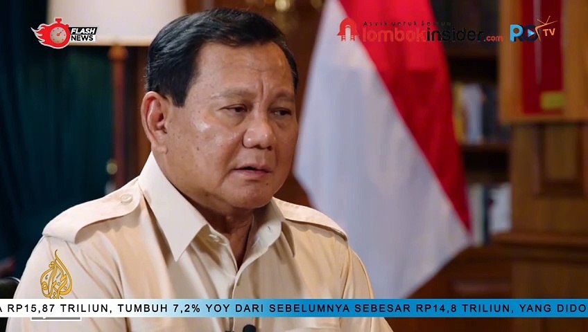 PRABOWO WAWANCARA EKSKLUSIF  DENGAN AL JAZEERA, BAHAS KESUKSESAN PESAN KAMPANYE SAMPAI KE MASYARAKAT