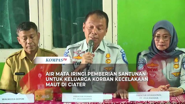Air Mata Iringi Pemberian Santunan untuk Keluarga Korban Kecelakaan Maut di Ciater