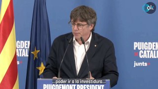 Puigdemont reta a Sánchez: anuncia que se presentará a la investidura y negocia ya el apoyo de ERC