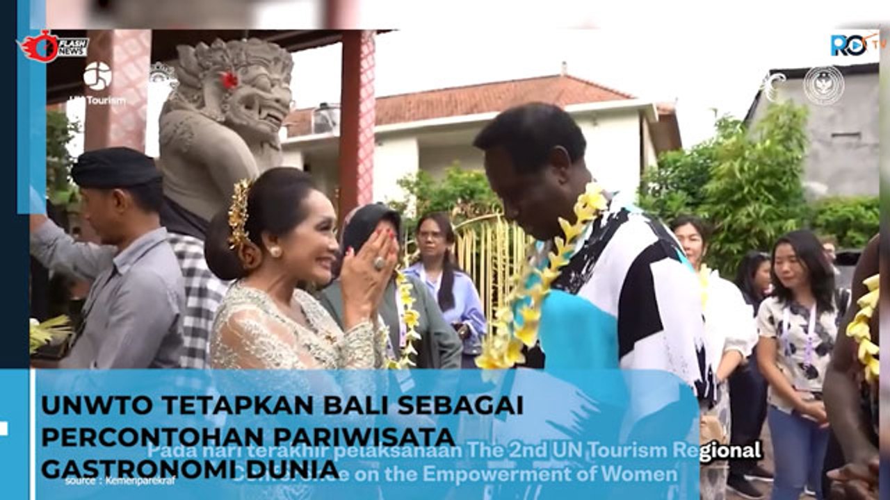 UNWTO Tetapkan Bali Sebagai Percontohan Pariwisata Gastronomi Dunia