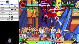 (PSX) Marvel Super Heroes vs Street Fighter - 11 - (JP) Mephisto - Lv 8 - no ending