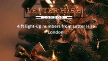 Hire 4 ft Light-Up Numbers from Letter Hire London