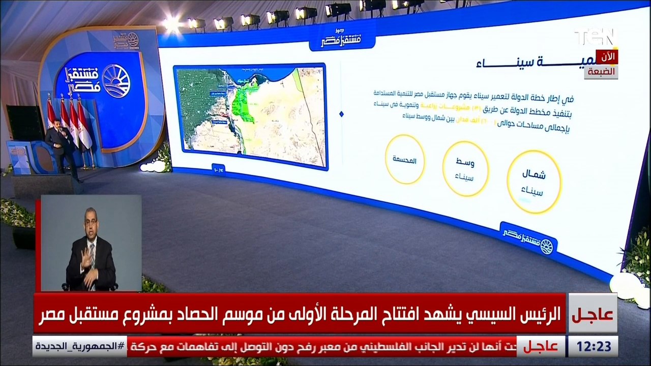 المدير التفيذي لجهاز مستقبل مصر يكشف عن دور الجهاز في تنمية سيناء بناء على توجيهات الرئيس السيسي