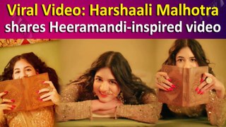 Viral Video: Harshaali Malhotra shares Heeramandi-inspired video