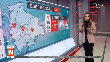 CLIMA 15 GRADOS DE TEMPERATURA EN SANTA CRUZ