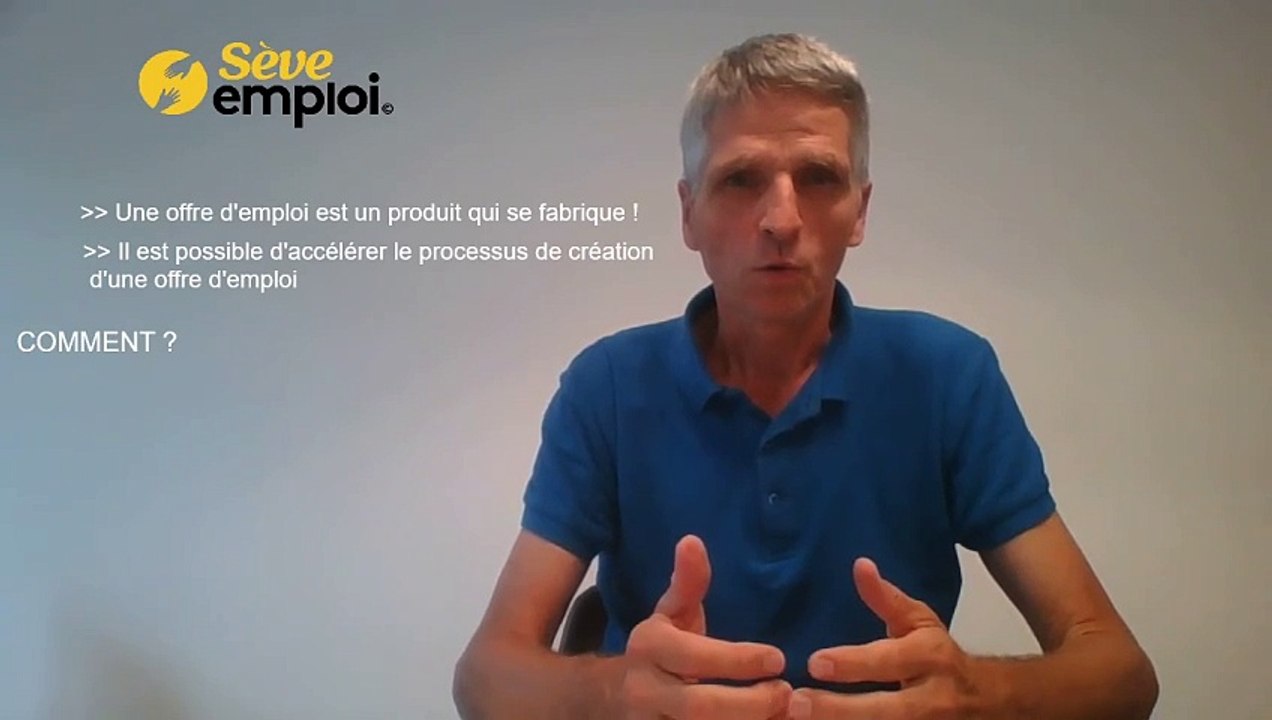 1.6.2 Une offre d'emploi est un produit qui se fabrique