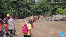 Indonesian island hitten by flash floods and lava flow, several victims