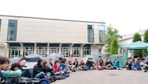 Torino, tende e striscioni al Politecnico e a Palazzo Nuovo: «Solidarietà con la resistenza palestinese»