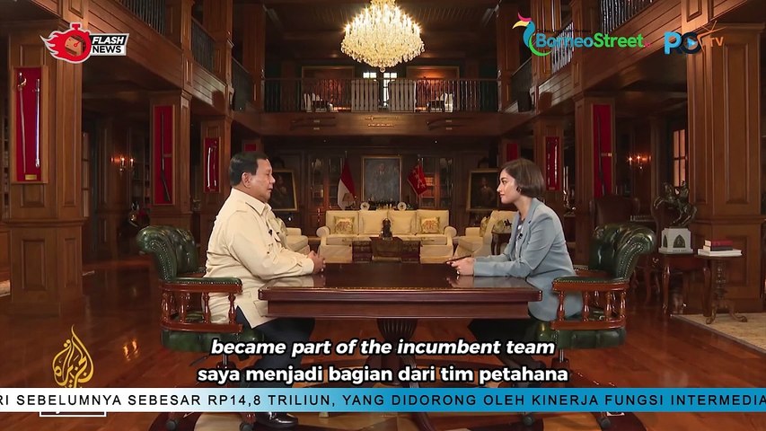 Prabowo Wawancara Eksklusif dengan Al Jazeera, Bahas Kesuksesan Pesan Kampanye Sampai ke Masyarakat