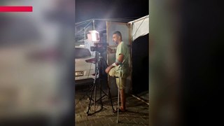 İsrail saldırısında bacağını kaybeden TRT Arabi kameramanı Sami Şehade işinin başında