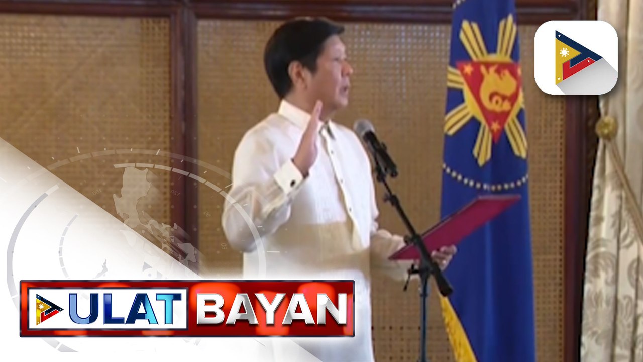 Mga opisyal ng AFP na itinaas ang ranggo, pinanumpa ni Pres. Ferdinand R. Marcos Jr.