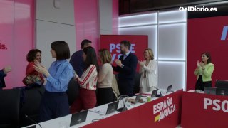 La Ejecutiva del PSOE celebra el éxito de Salvador Illa en Catalunya