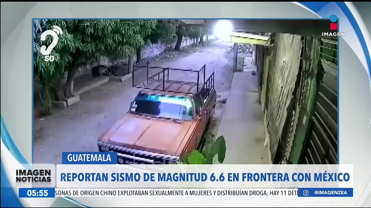 Sismo de magnitud 6.6 sacude a la frontera entre México y Guatemala