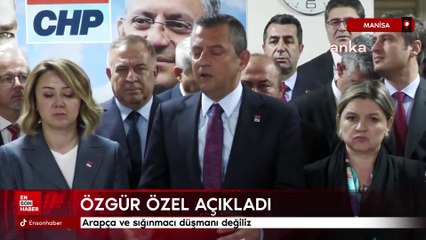 Özgür Özel: Arapça ve sığınmacı düşmanı değiliz
