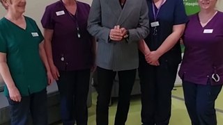 Giovanni Pernice visit's the Highland Hospice