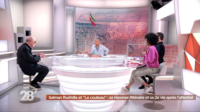 Découvrez les premières images de l’interview de l'écrivain Salman Rushdie accordée ce soir à 20h05 à l’émission 28 minutes sur Arte - Regardez
