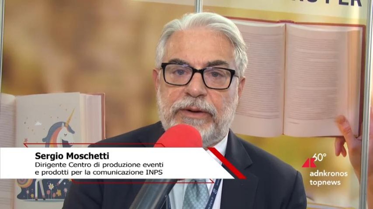Salone Libro, INPS presenta le sue opere d'arte. Moschetti (produzione eventi INPS) : "Nei nostri volumi 9mila opere"