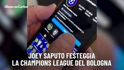 Joey Saputo festeggia la Champions League del Bologna
