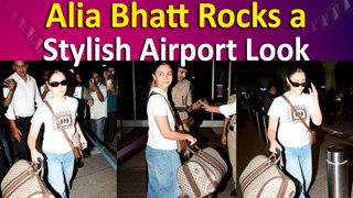 Alia Bhatt Rocks a Stylish Airport Look