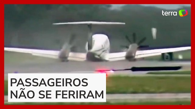Avião faz pouso de emergência sem trem de pouso na Austrália