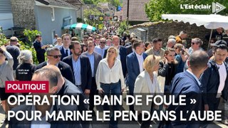 Opération « bain de foule » pour Marine Le Pen à la Journée des plantes à Bergères