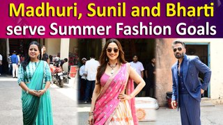 Madhuri Dixit, Sunil Shetty and Bharti Singh serve Fashion Goals