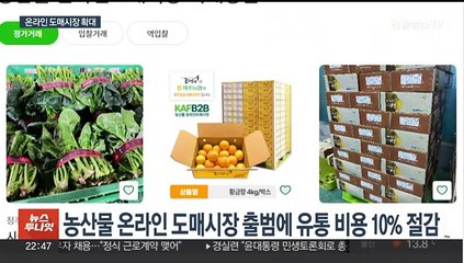 농수산물 유통 단계 줄인다…수산물도 '온라인 거래'