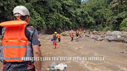 nundações e lava fria afetam oeste da Indonésia