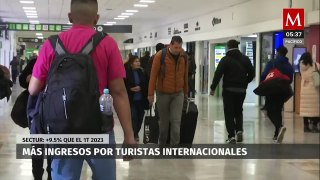 Sectur reporta aumento de 9.5% en ingreso de divisas al país por turistas internacionales