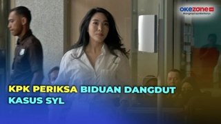 Momen Biduan Dangdut Nayunda Datangi Gedung KPK untuk Pemeriksaan Kasus Pencucian Uang SYL