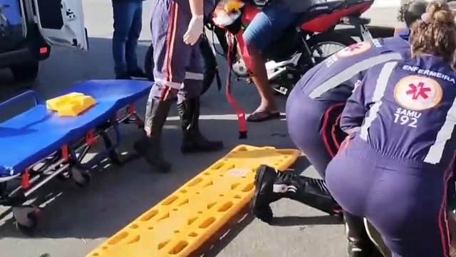Acidente entre duas motos deixa duas pessoas feridas em Arapiraca